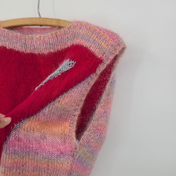 Handknitted Colorblock Sweater Vest Top - Picture 4 of 10